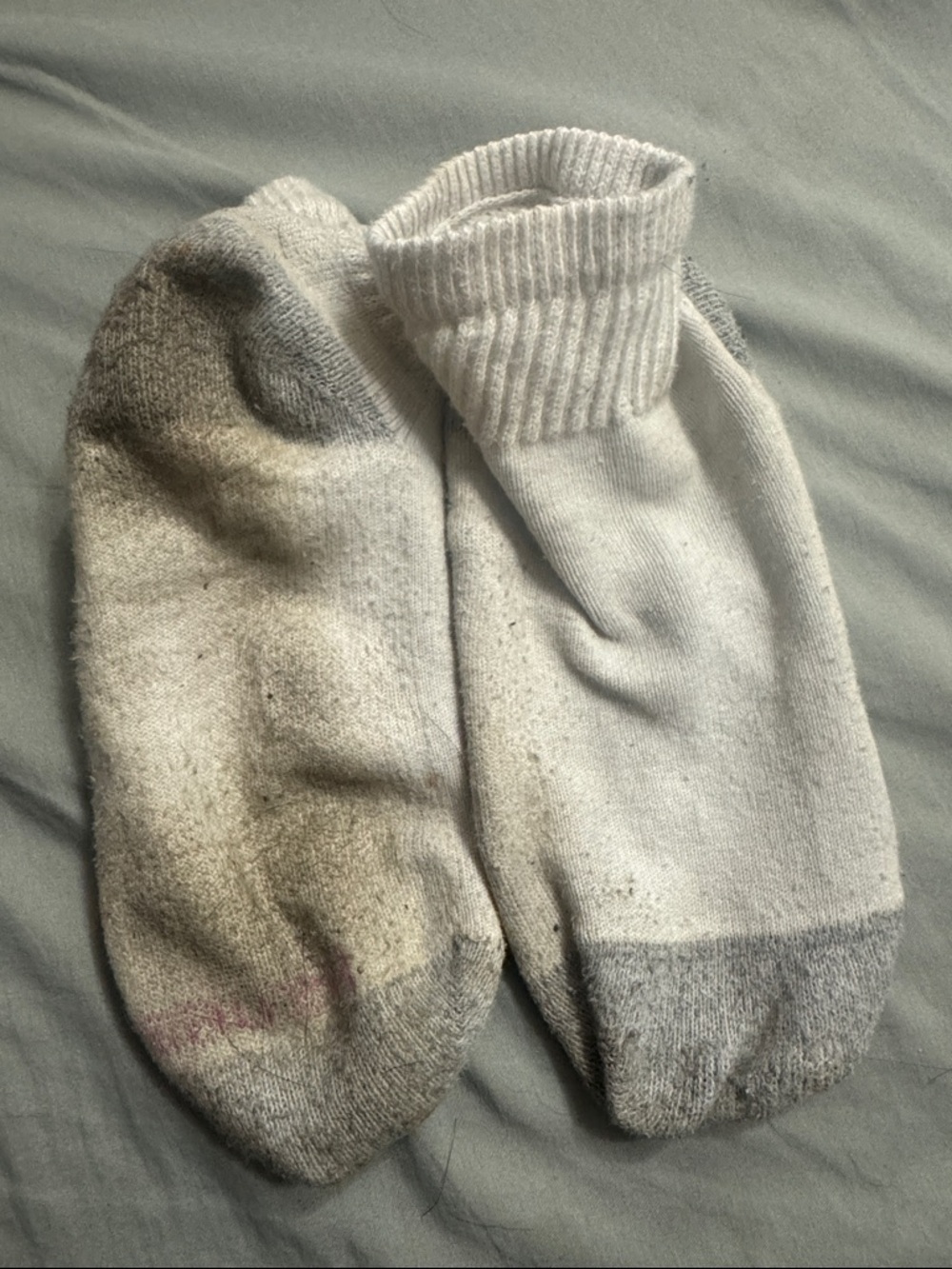 White ankle socks